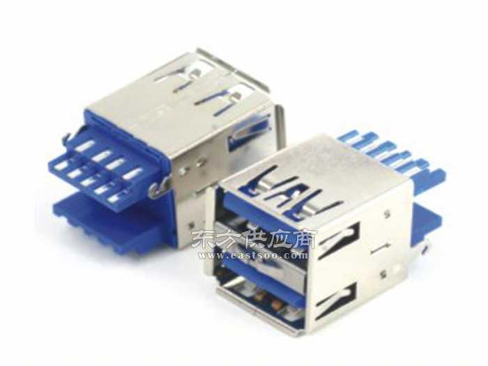 大量供应USB3.0 A型180度焊线式双弹片电脑连接器 电子真空器件制造的关键组件